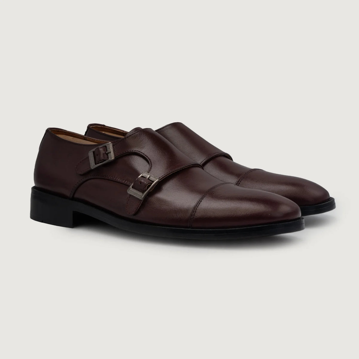 Boston Nahkakengät Kastanjanruskea Nahkakengät For Men in Maroon Full-Grain Leather - Sivunäkymä | Osta verkosta
