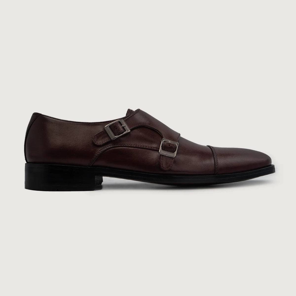Maroon Full-Grain leather Shoes - Goodyear welt -rakenne ja kärkiosa