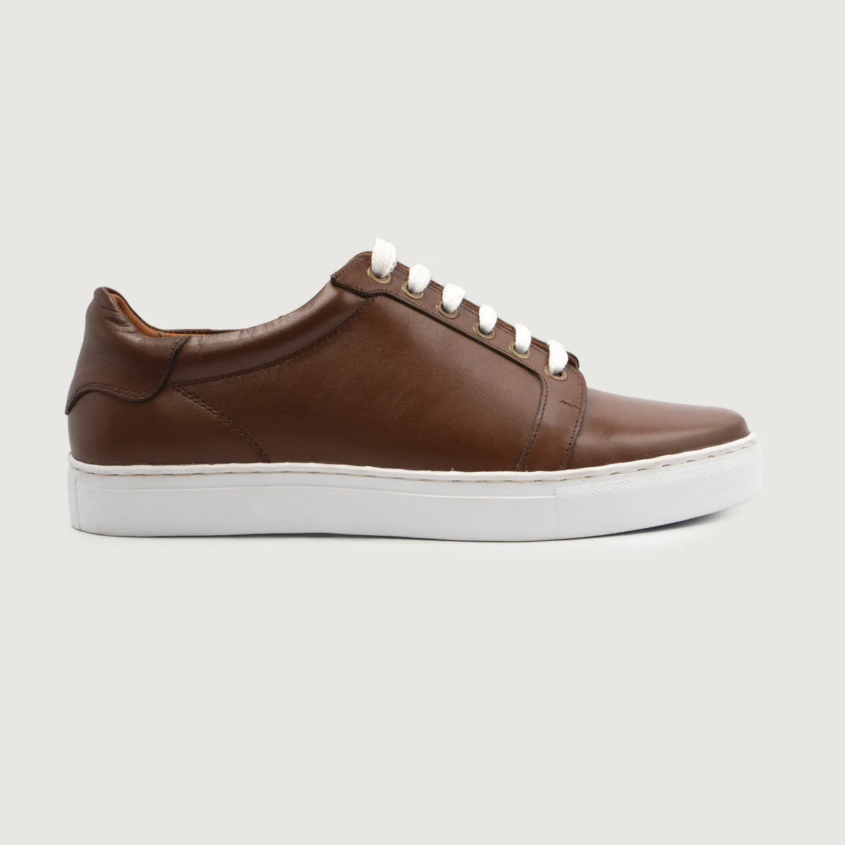 Brown Full-Grain leather Sneakers - Goodyear welt -rakenne ja kärkiosa