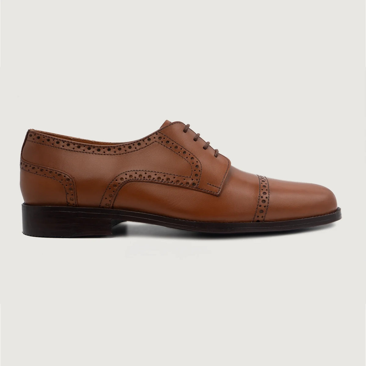 Tan Full-Grain leather Shoes - Goodyear welt -rakenne ja kärkiosa