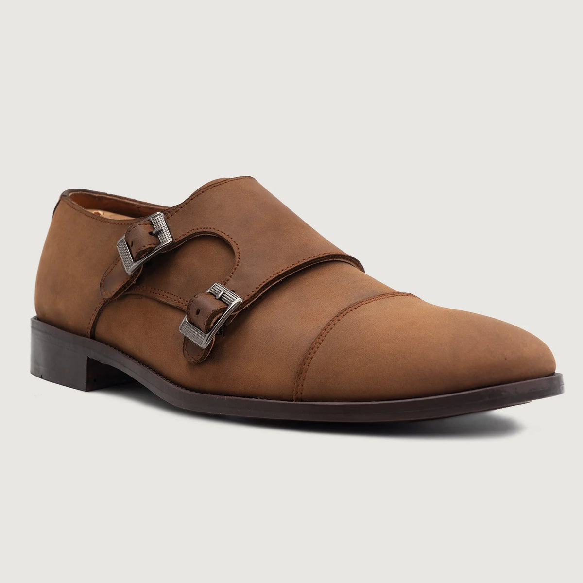 High-Traction Rubber Outsole & Lug Tread Pattern on Boston Nahkakengät Oil Pull-up Ruskea Nahkakengät For Men