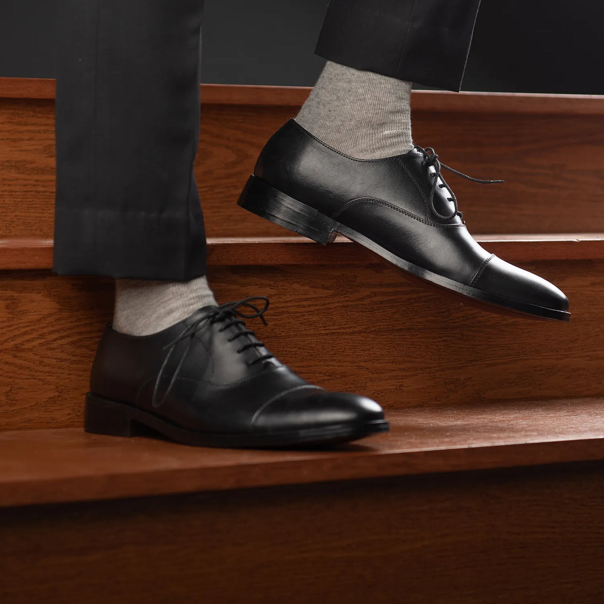 Orlaven Professor Oxford Musta Nahkakengät Miehille footwear image 9