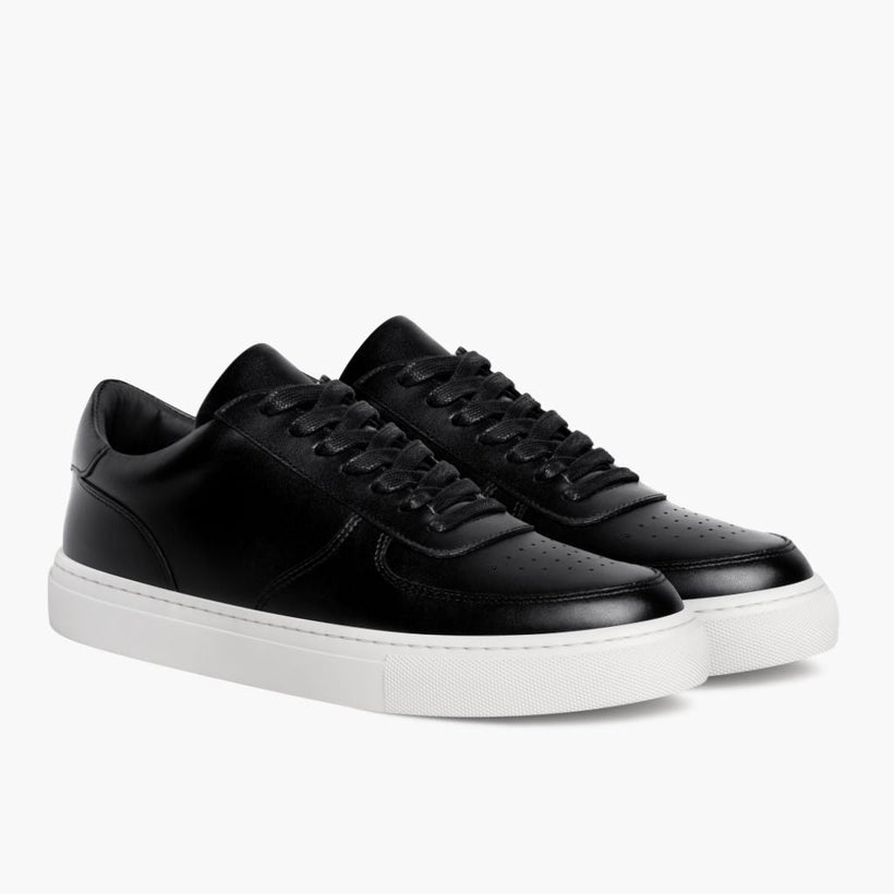 Court Musta Leather Sneakers Naisille