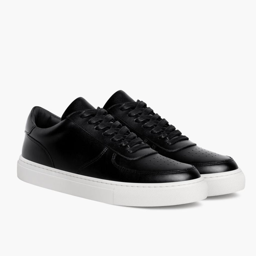 Court Musta Leather Sneakers Miehille