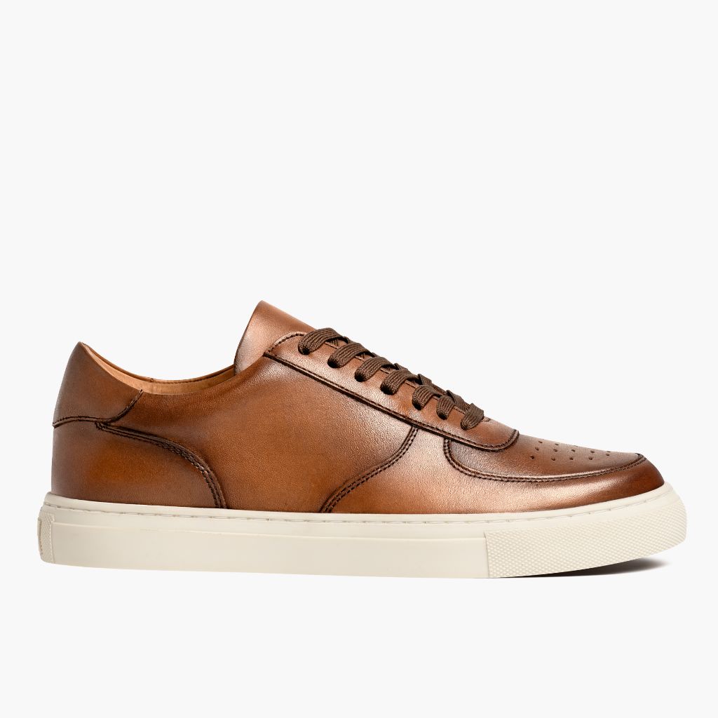 White Full-Grain leather Sneakers - Goodyear welt -rakenne ja kärkiosa