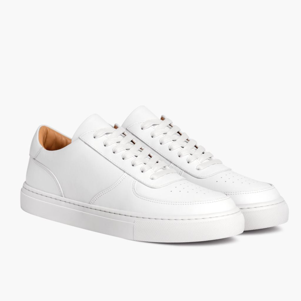 Court Toffee x Off-White Leather Sneakers in White Full-Grain Leather - Sivunäkymä | Osta verkosta