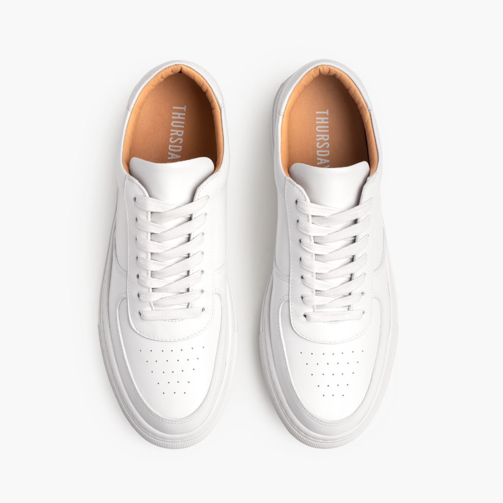 Court Toffee x Off-White Leather Sneakers - Vahvistettu kantapää ja tarkat kaksoisompeleet