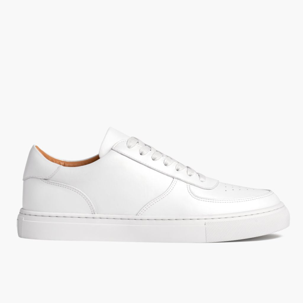 White Full-Grain leather Sneakers - Goodyear welt -rakenne ja kärkiosa