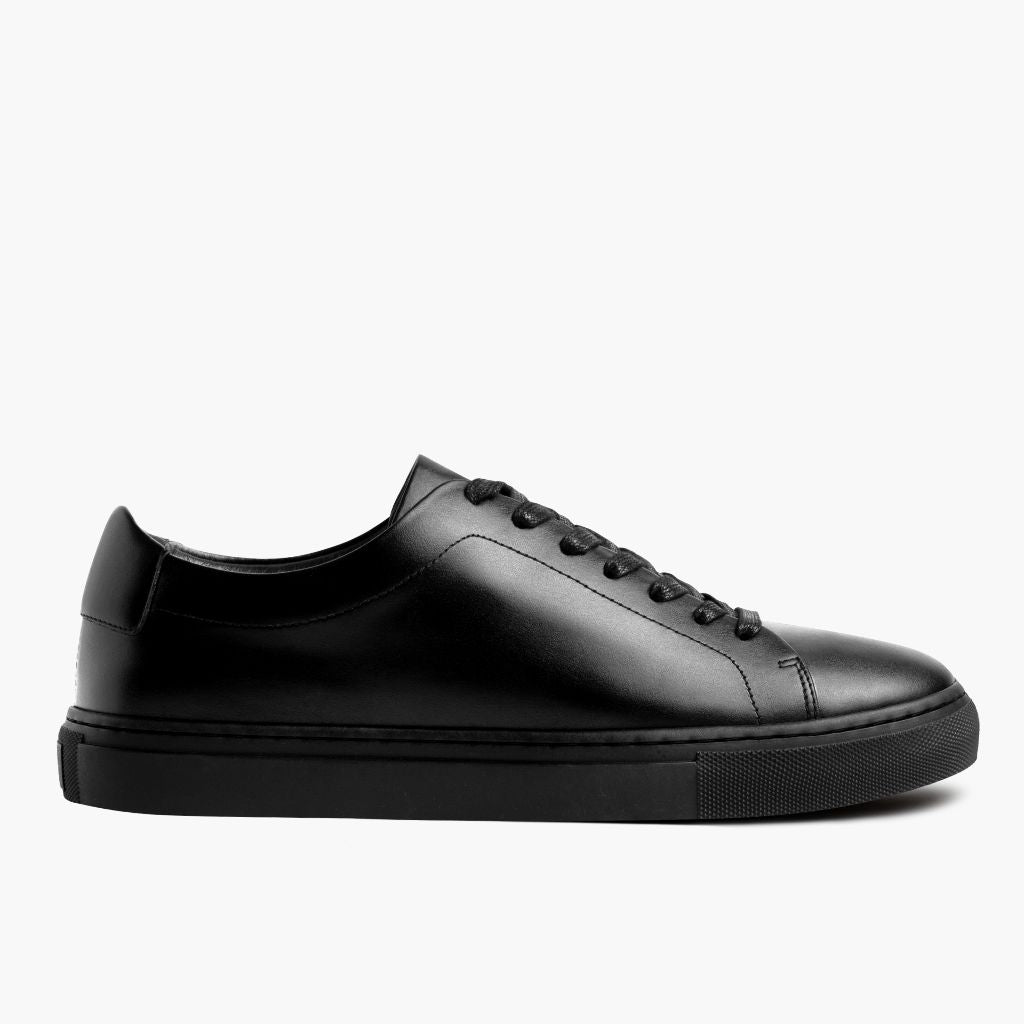 Black Full-Grain leather Sneakers - Goodyear welt -rakenne ja kärkiosa