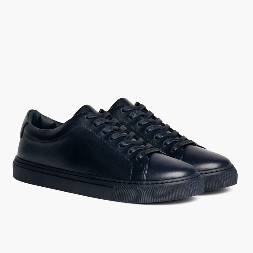Encore Navy Leather Sneakers Miehille