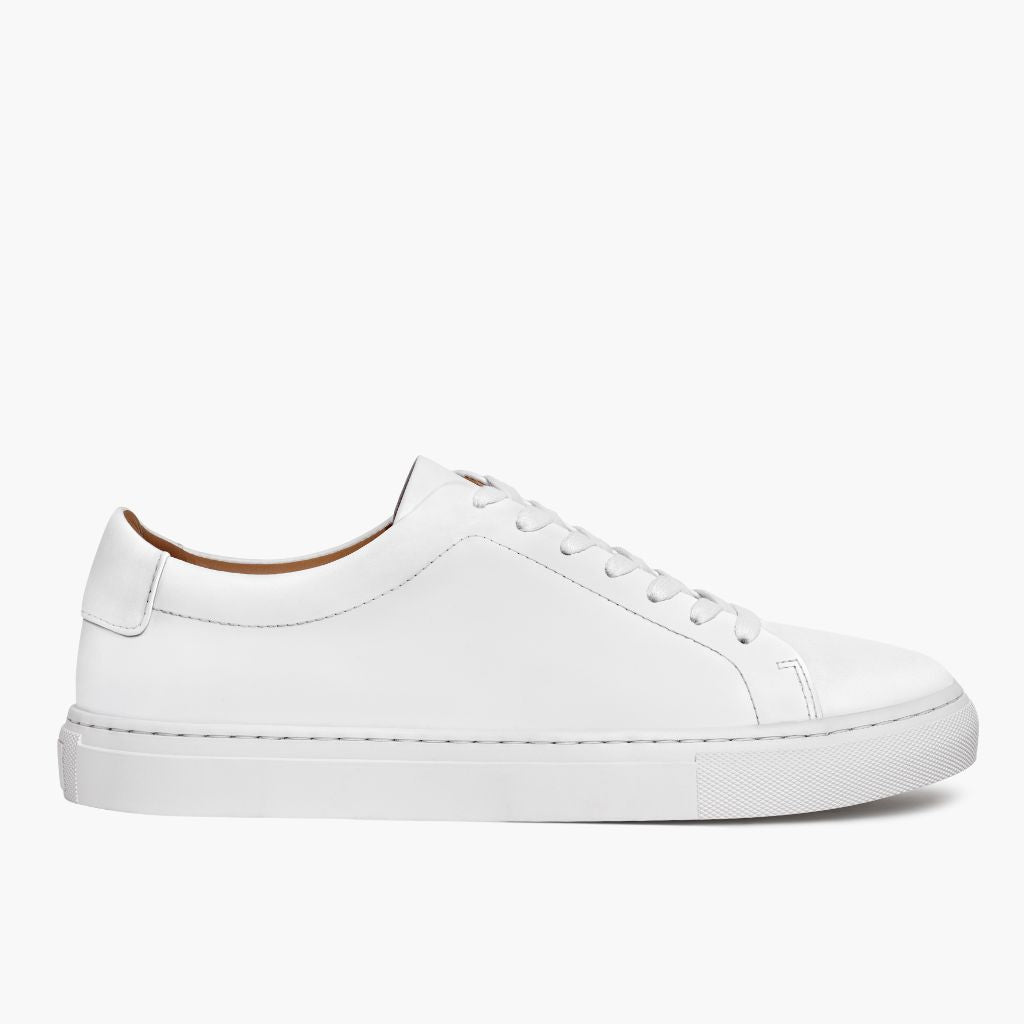 White Full-Grain leather Sneakers - Goodyear welt -rakenne ja kärkiosa