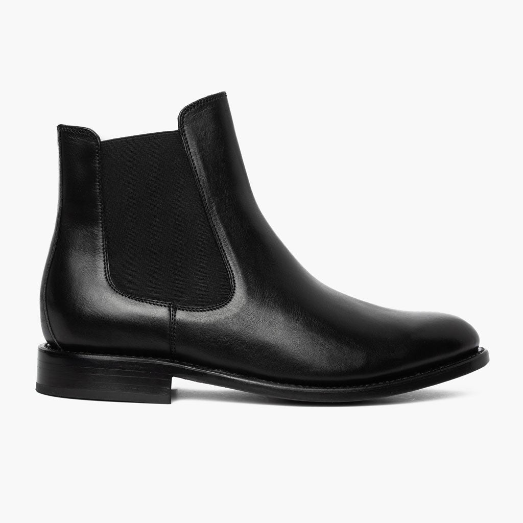 Black Full-Grain leather Boots - Goodyear welt -rakenne ja kärkiosa