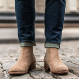 Styled On-Foot Perspective Demonstrating Ankle Fit & Silhouette on Model