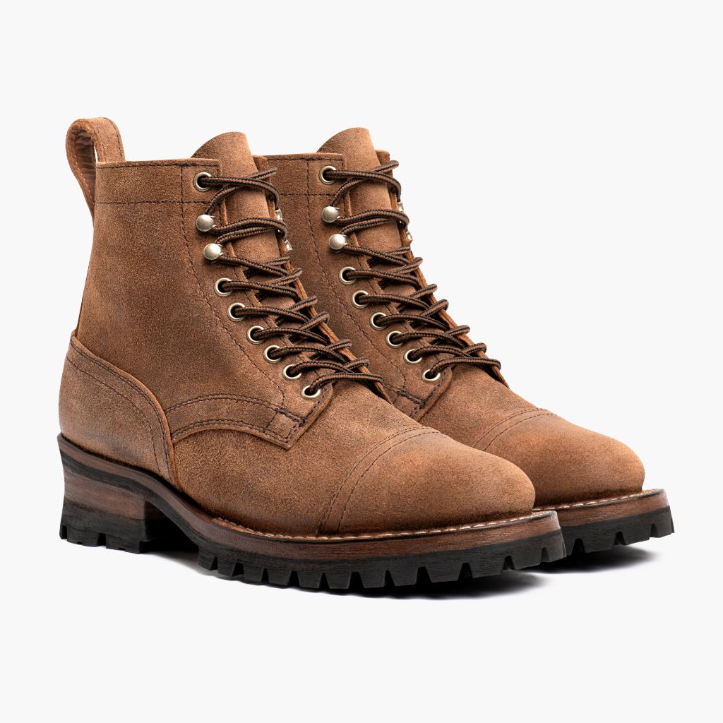 Challenger Badland Nahkasaappaat Miehille in Classic Full-Grain Leather - Sivunäkymä | Osta verkosta