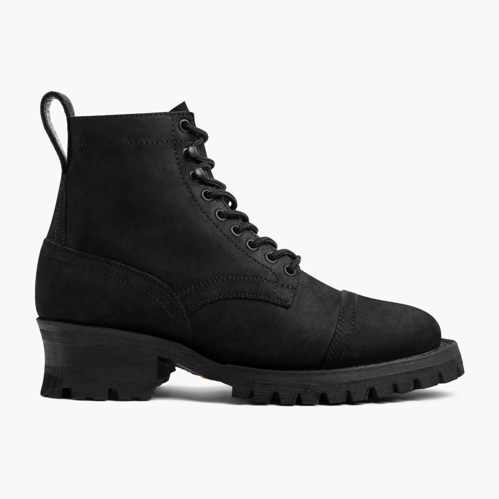 Black Full-Grain leather Boots - Goodyear welt -rakenne ja kärkiosa