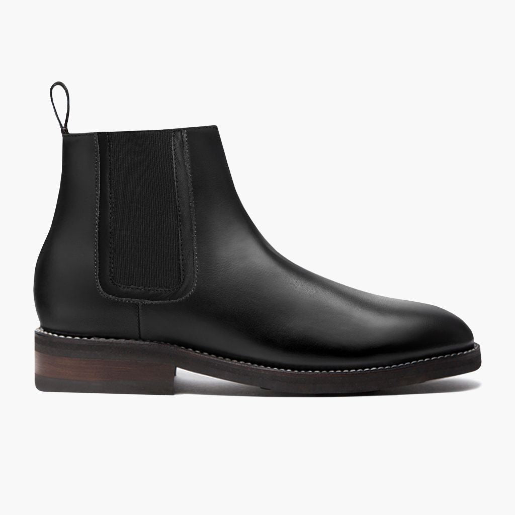 Black Full-Grain leather Boots - Goodyear welt -rakenne ja kärkiosa