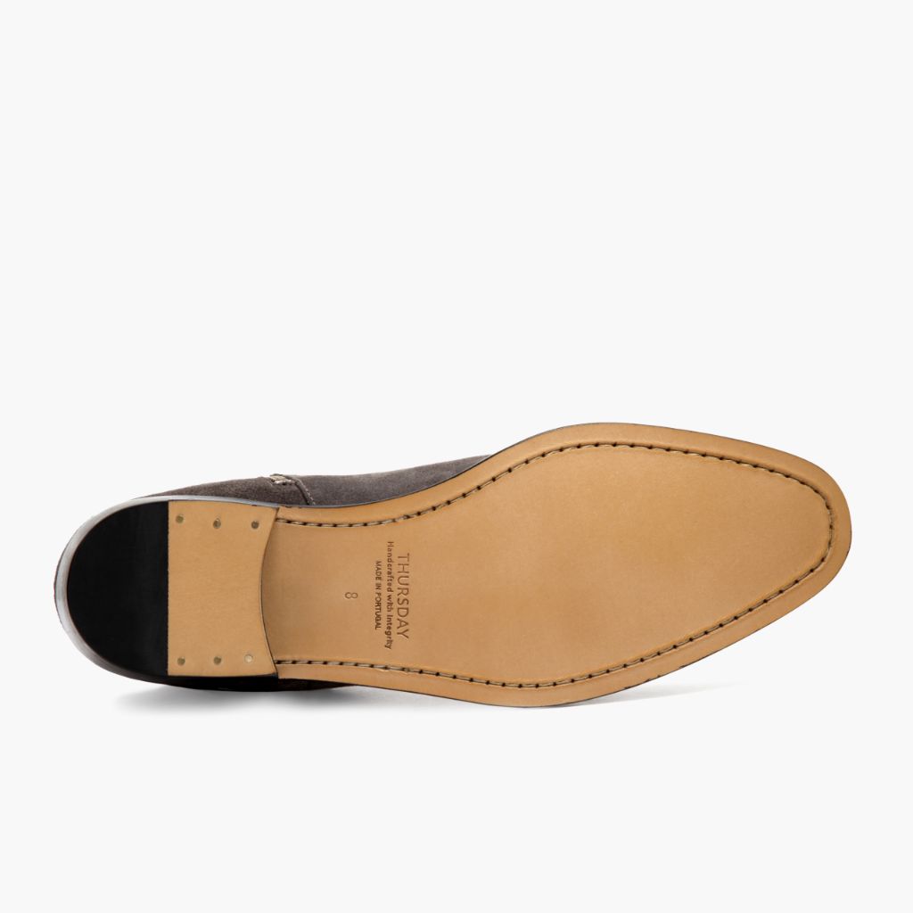 Authentic Goatskin Suede Grain Depth & Pull-Up Patina Texture Detail