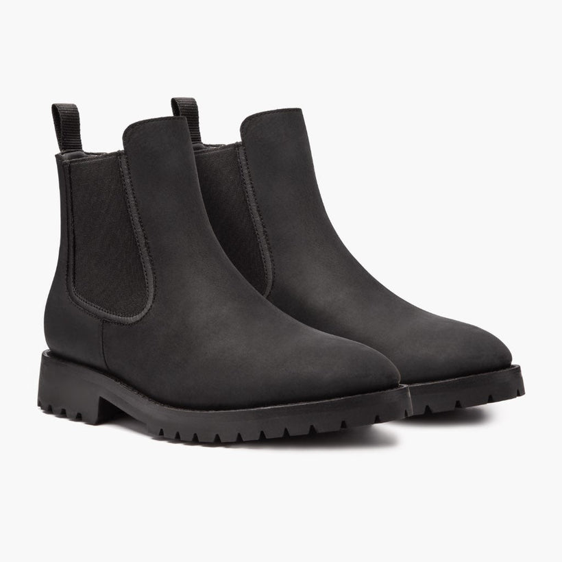 Legend Musta Matte Leather Boots Miehille