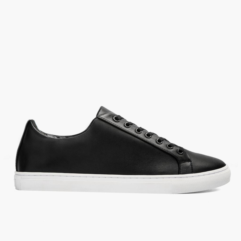 Black Full-Grain leather Sneakers - Goodyear welt -rakenne ja kärkiosa