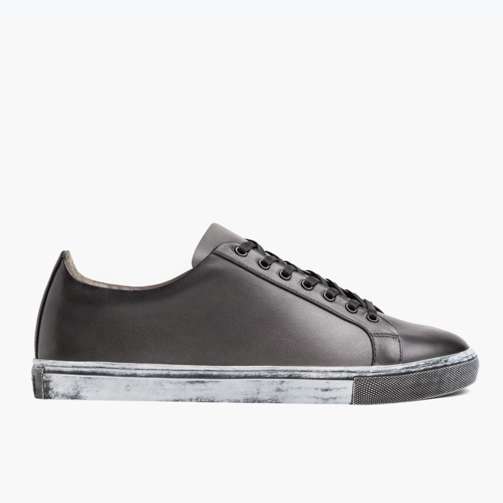Grey Full-Grain leather Sneakers - Goodyear welt -rakenne ja kärkiosa