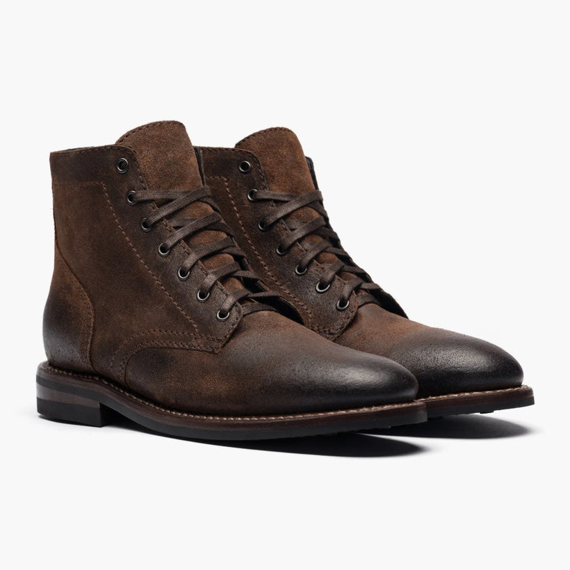 President Mocha Leather Boots Miehille