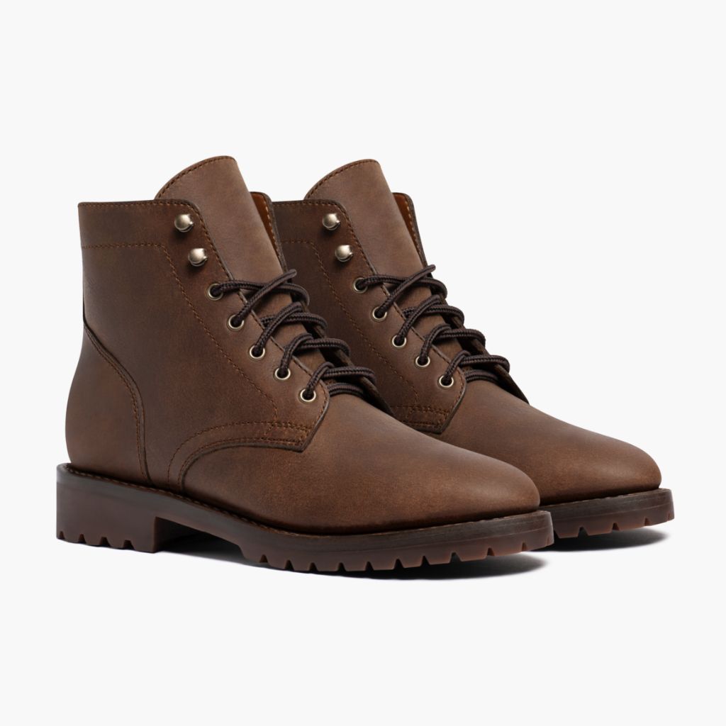President StormKing® Desert Ruskea Nahkasaappaat Miehille For Men in Brown Full-Grain Leather - Sivunäkymä | Osta verkosta