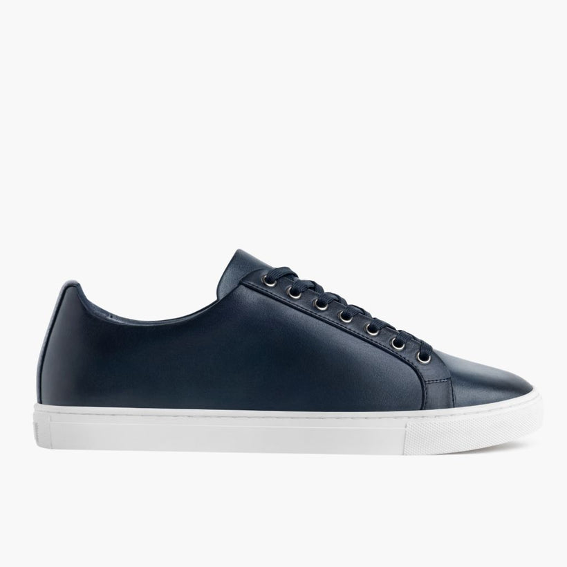 Premier Low Top Deep Blue Leather Sneakers Miehille