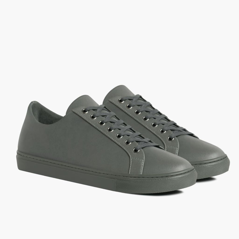 Premier Low Top Grey Leather Sneakers Miehille