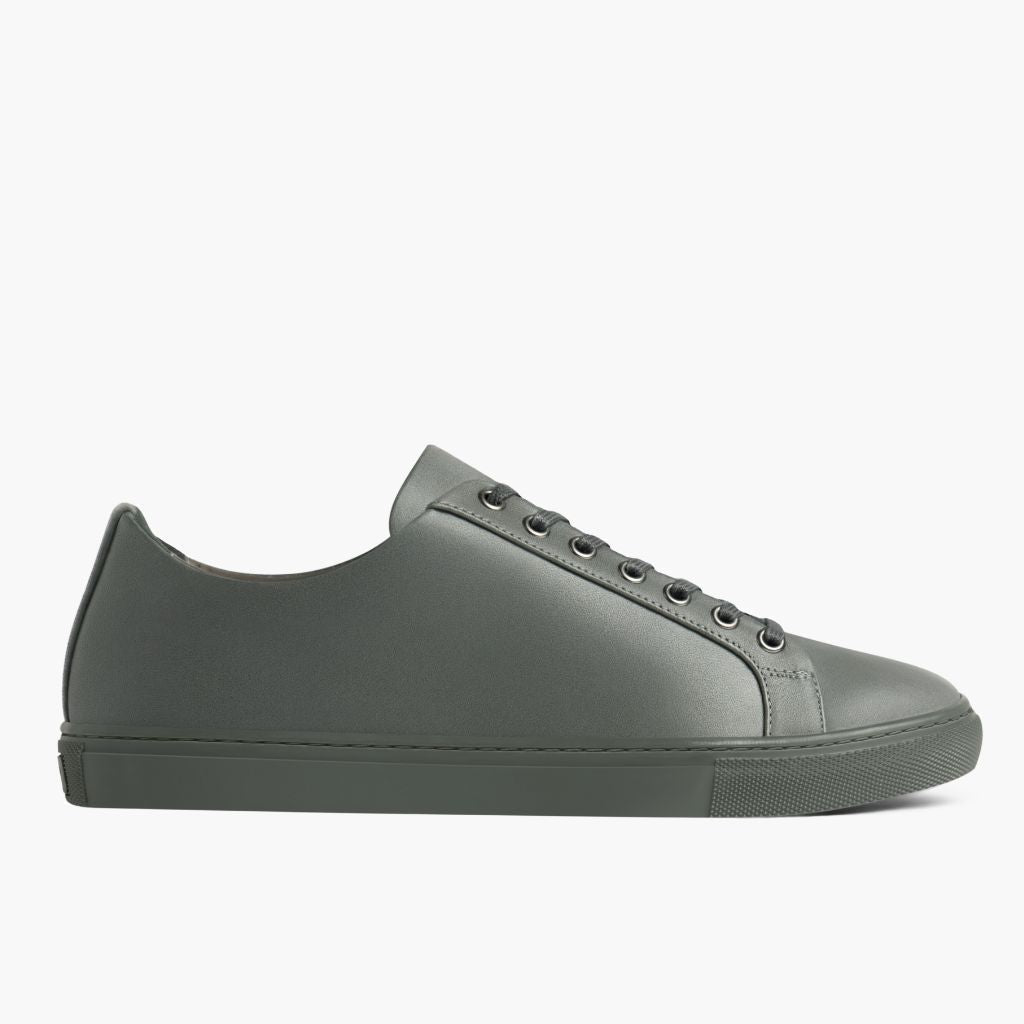 Grey Full-Grain leather Sneakers - Goodyear welt -rakenne ja kärkiosa
