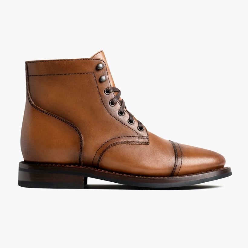 Captain Toffee Leather Boots Miehille