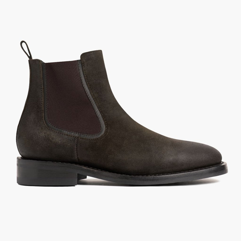 Duke Dark Olive Suede Leather Boots Miehille