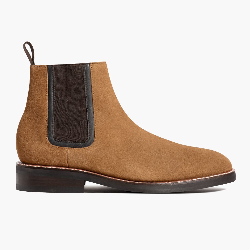 Classic Goatskin Suede Leather Boots - Goodyear welt -rakenne ja kärkiosa