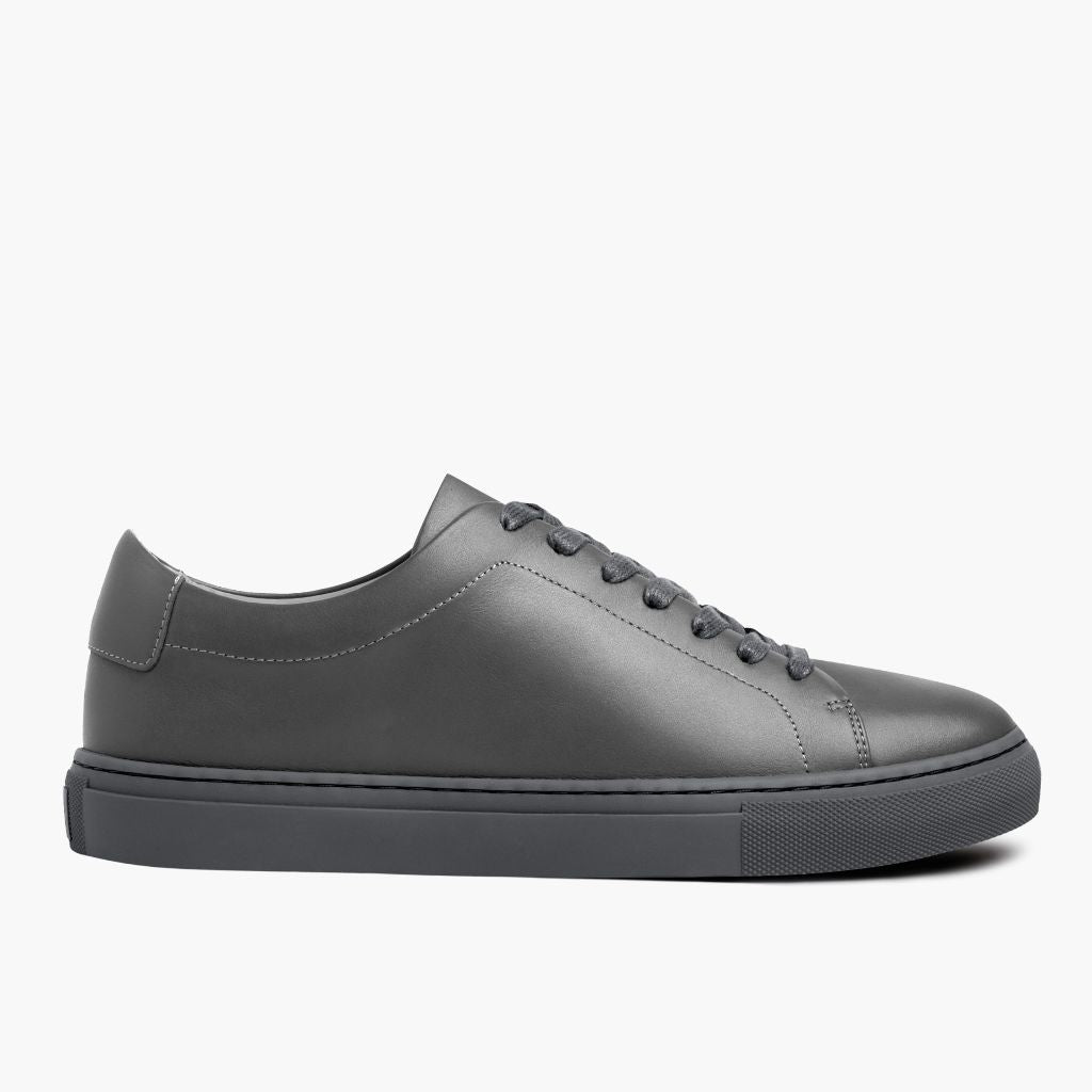 Grey Full-Grain leather Sneakers - Goodyear welt -rakenne ja kärkiosa