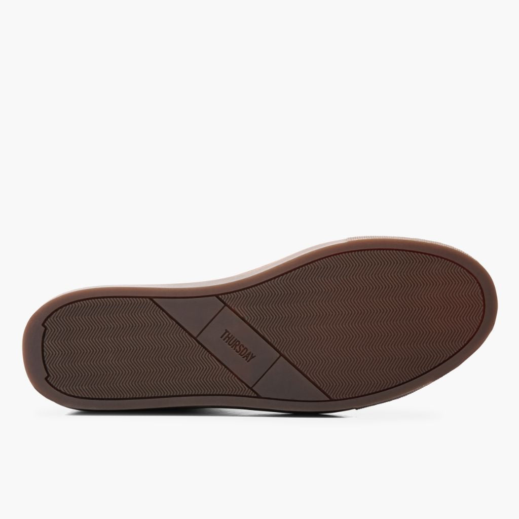 High-Traction Rubber Outsole & Lug Tread Pattern on Premier Low Top Natural Nahkatennarit Miehille For Men