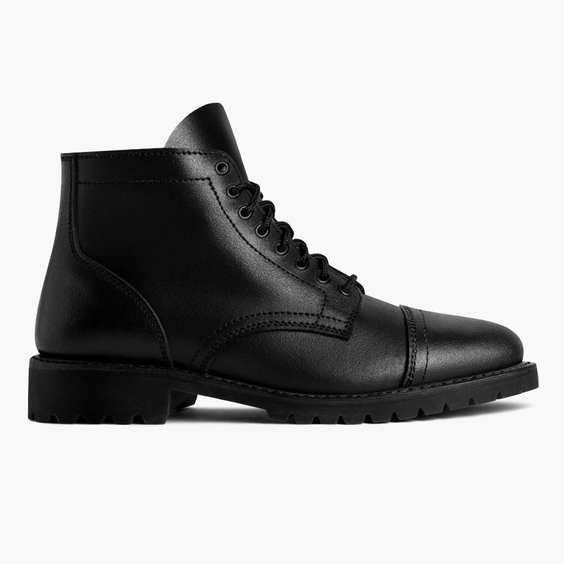 Vanguard Musta Waxed Roughout Nahkasaappaat Miehille