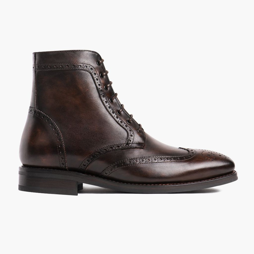 Wingtip Dark Oak Nahkasaappaat Miehille