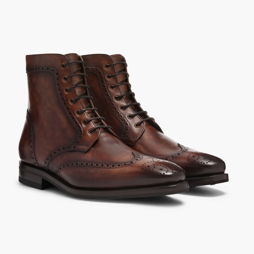 Wingtip Color #77 Leather Boots Miehille