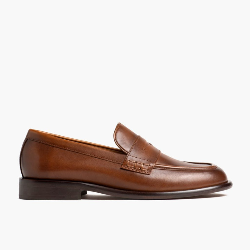 Dress Penny Pecan Leather Boots Naisille