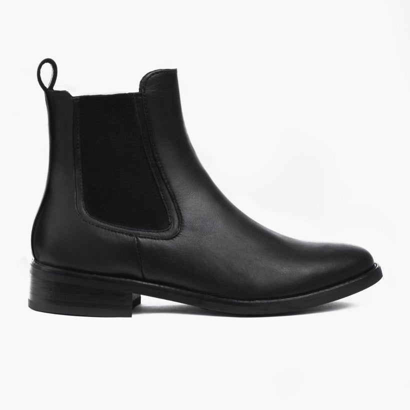 Duchess Musta Leather Boots Naisille