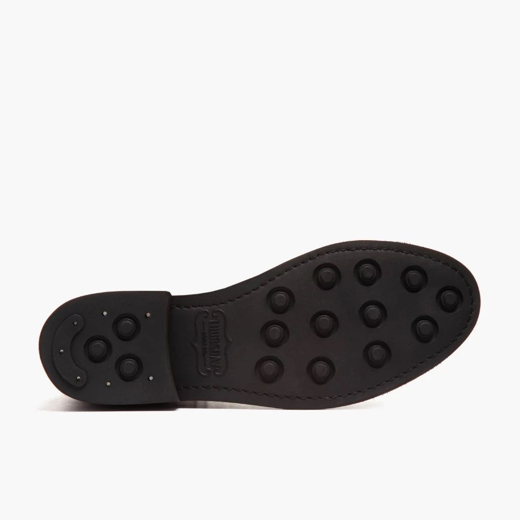 High-Traction Rubber Outsole & Lug Tread Pattern on Duchess Musta Coffee Nahkasaappaat Naisille