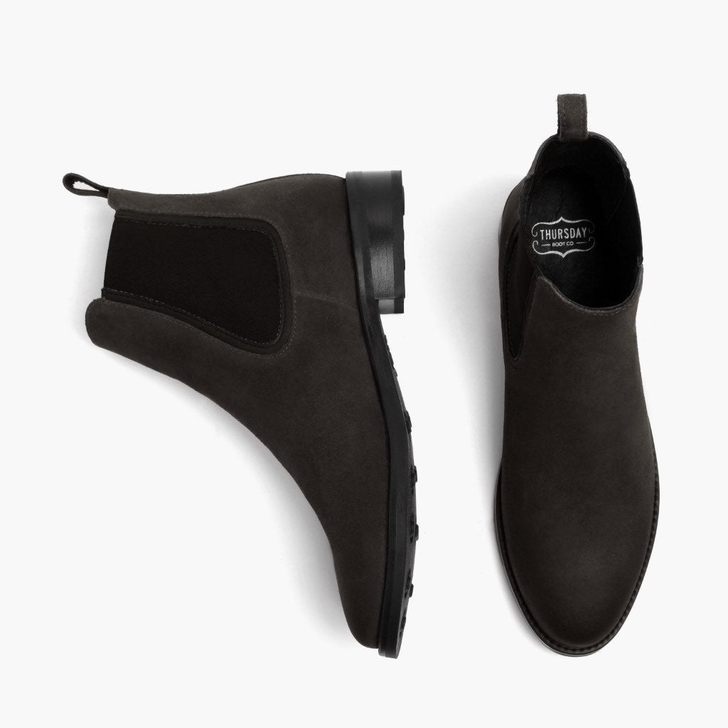 High-Traction Rubber Outsole & Lug Tread Pattern on Duchess Shadow Grey Nahkasaappaat Naisille