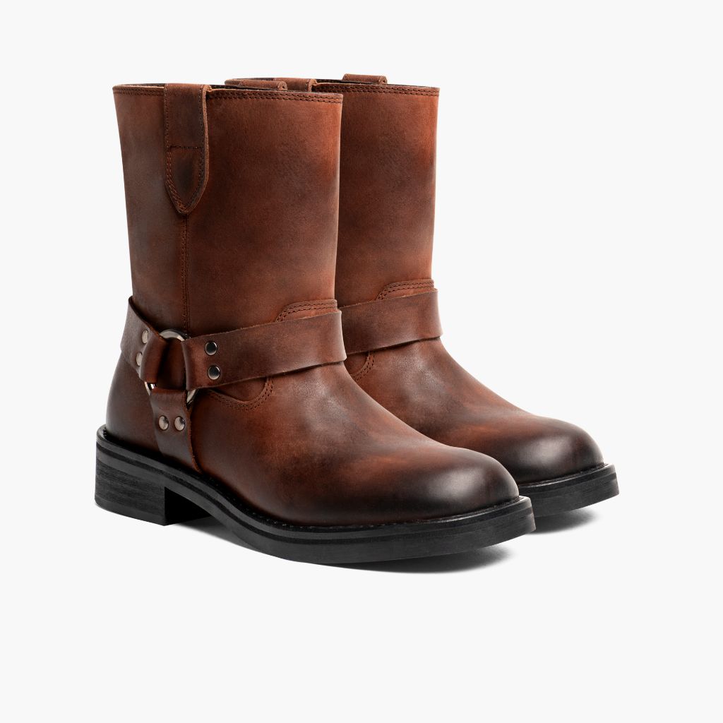Brown Full-Grain leather Boots - Goodyear welt -rakenne ja kärkiosa