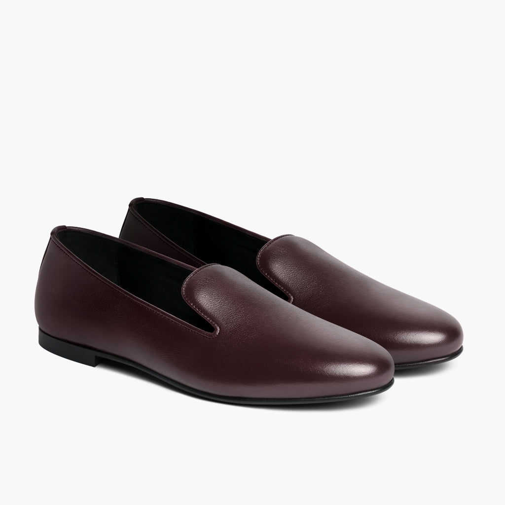 Eden Viininpunainen Nahkasaappaat Naisille in Burgundy Full-Grain Leather - Sivunäkymä | Osta verkosta