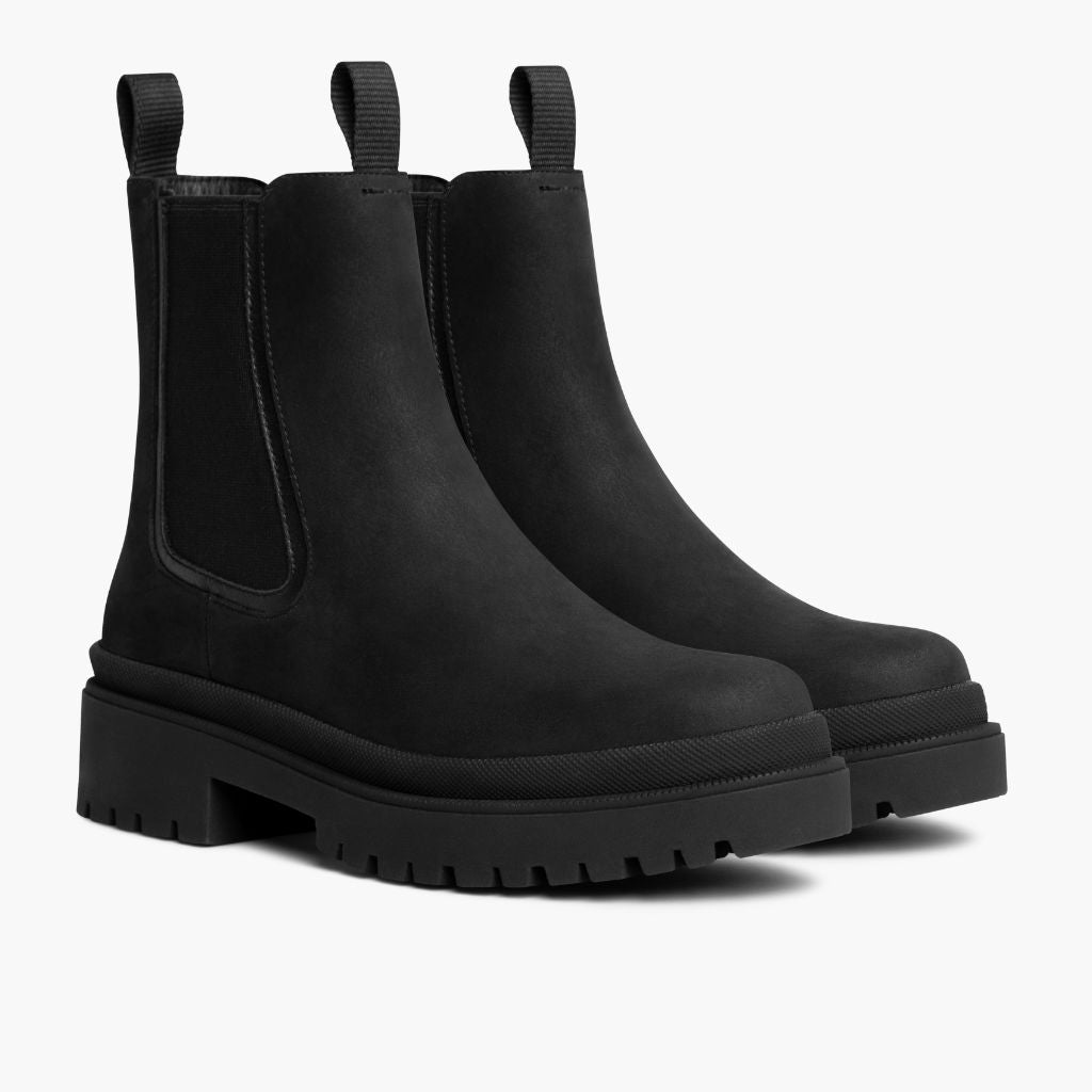 Black Full-Grain leather Boots - Goodyear welt -rakenne ja kärkiosa