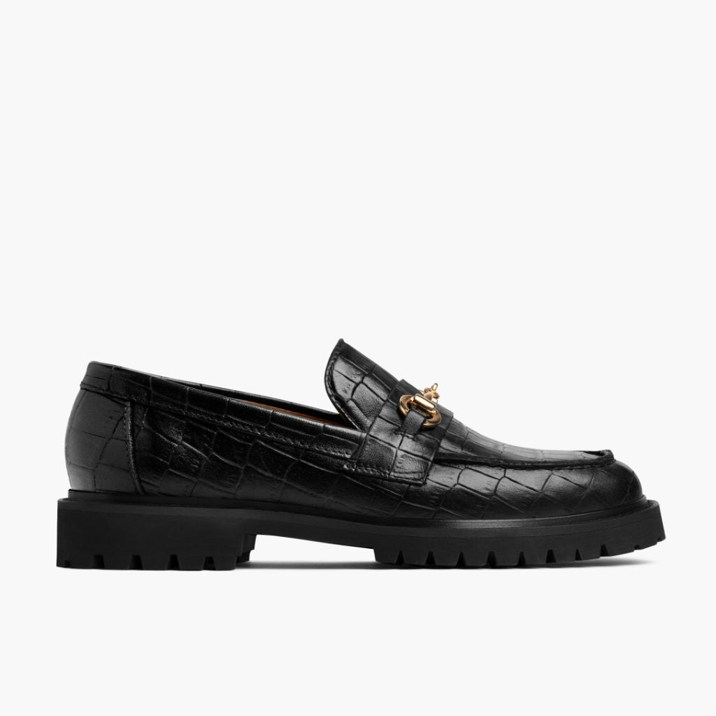 Black Full-Grain leather Loafers - Goodyear welt -rakenne ja kärkiosa
