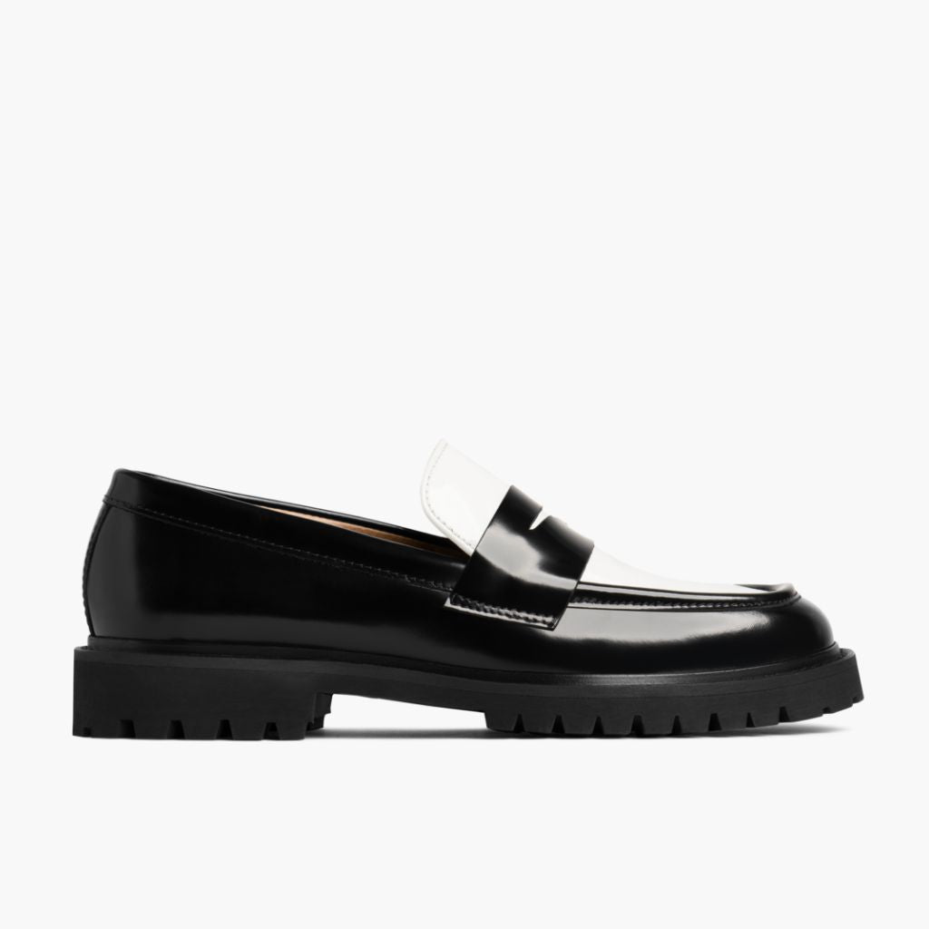 Black Full-Grain leather Loafers - Goodyear welt -rakenne ja kärkiosa