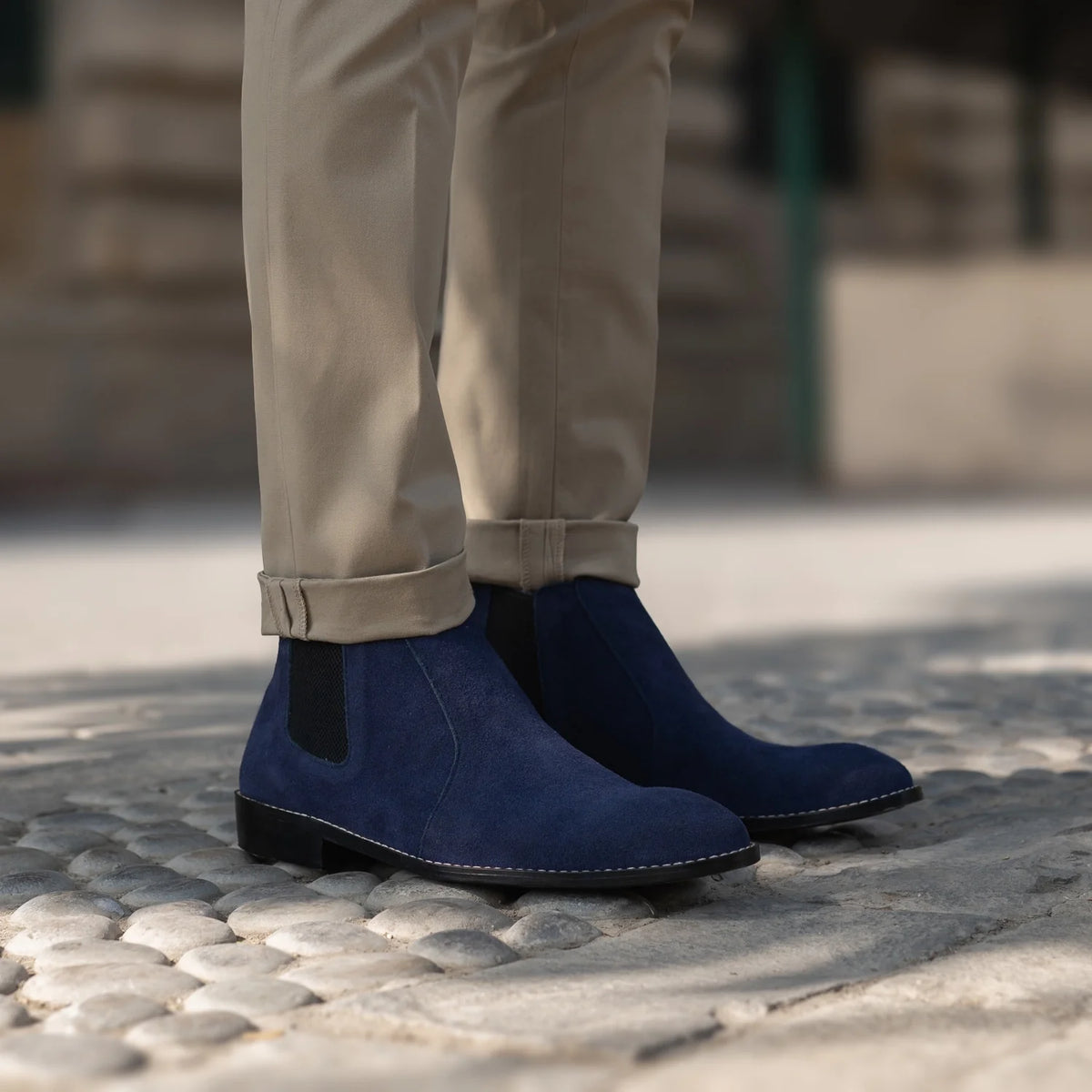 Orlaven Clarkson Chelsea Midnight Sininen Suede Nahkasaappaat Miehille footwear image 10