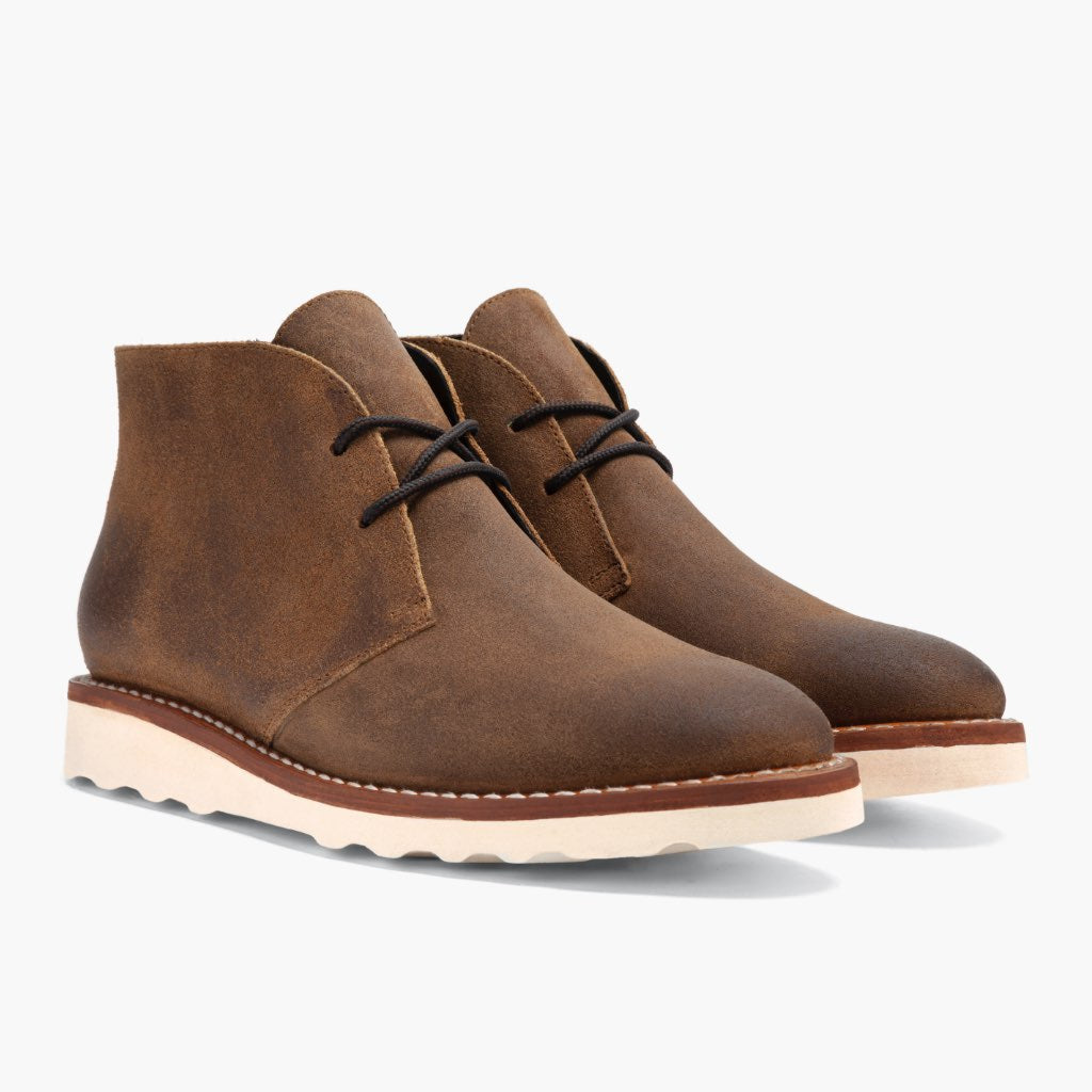 Scout Safari Nahkasaappaat Miehille For Men in Classic Full-Grain Leather - Sivunäkymä | Osta verkosta