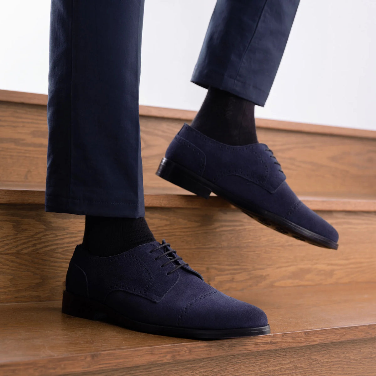 Orlaven Dirk Brogues Derby Sininen Suede Nahkakengät - StudGuard Miehille footwear image 9