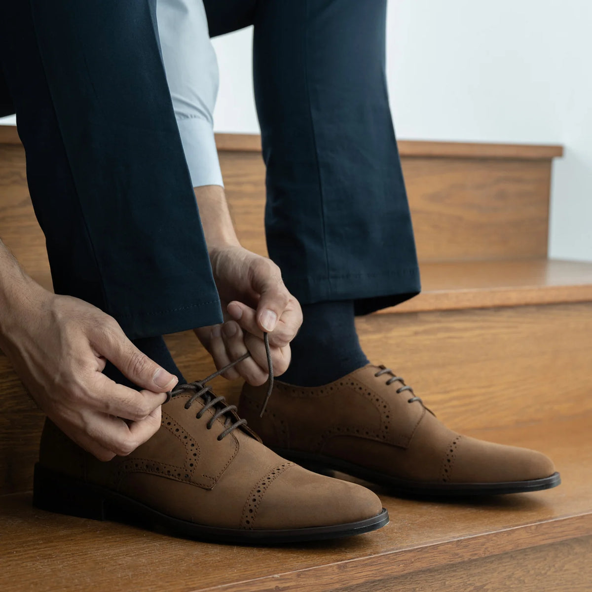 Orlaven Dirk Brogues Derby Ruskea Oil Pullup Nahkakengät - StudGuard Miehille footwear image 10
